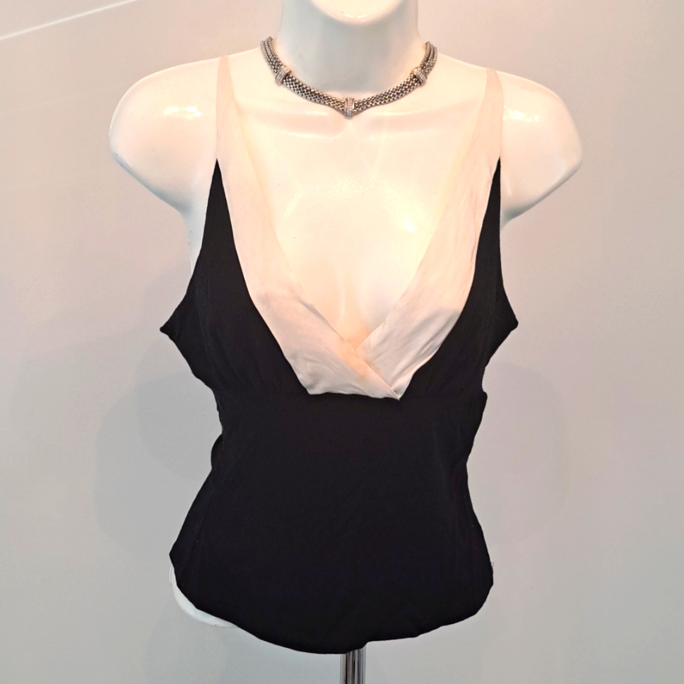 Bebe Black & White Top